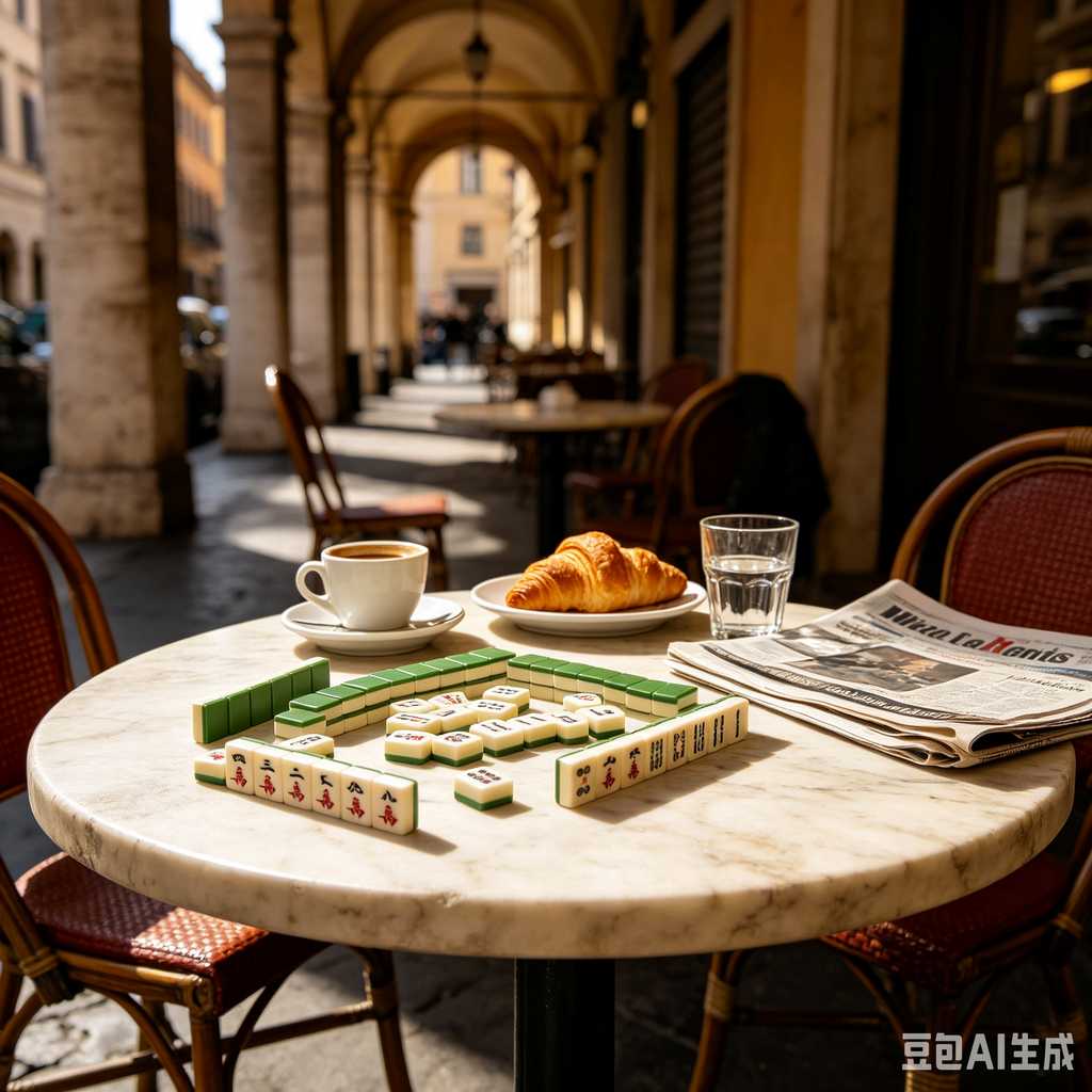 classic oriental board game mahjong
