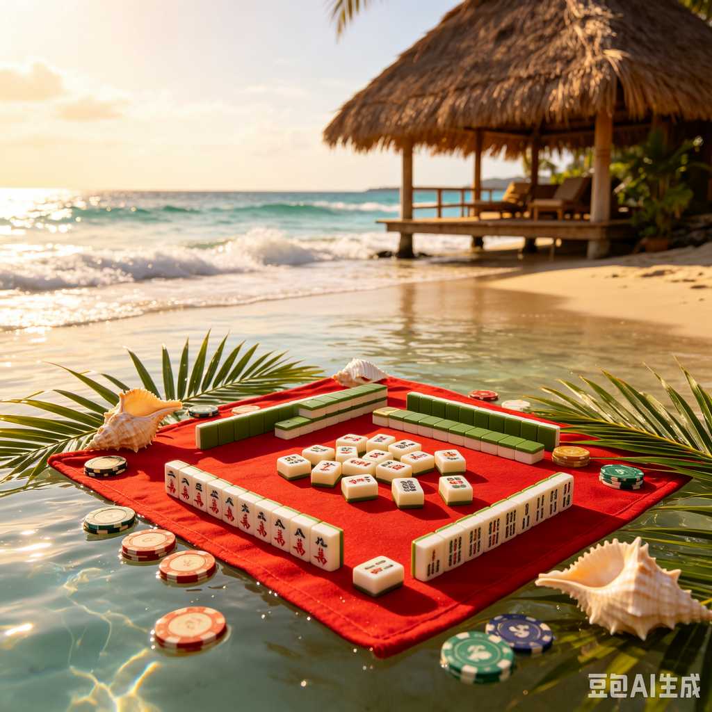 wooden mahjong set