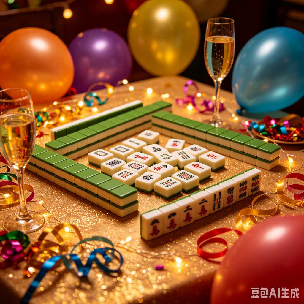 minimal text mahjong set