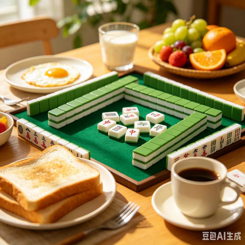 retro text mahjong tiles